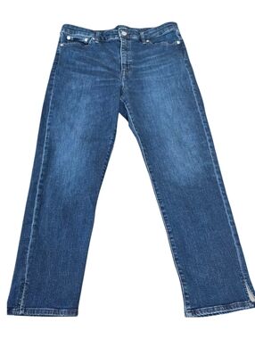 Ralph Lauren Women’s Straight-Leg Jeans in Dark Blue Wash (Size:14)